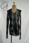Marc le bihan dye T -shirt 1871 Black Tye Dye